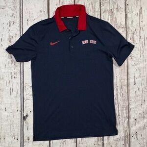 Boston Red Sox Nike Dri - Fit Polo Golf Basebal Sports Tennis Shirt
